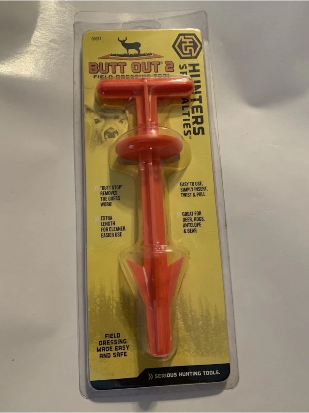 Hunter Bright Orange Field Dressing Tool - Butt Out 2
